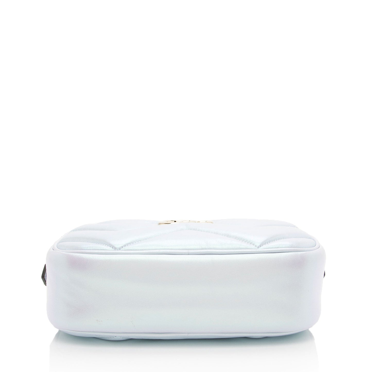 Gucci Matelasse Padded Iridescent Leather GG Marmont Small Camera Bag