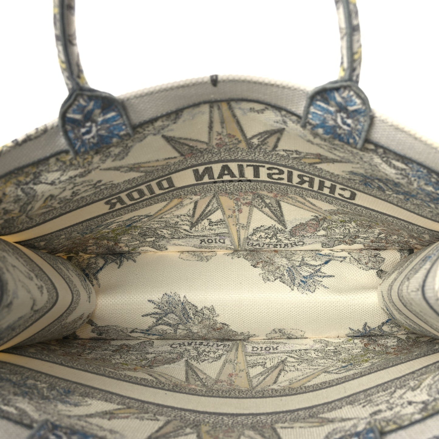 Christian Dior Canvas Embroidered Large Rêve D'Infini Book Tote Multicolor