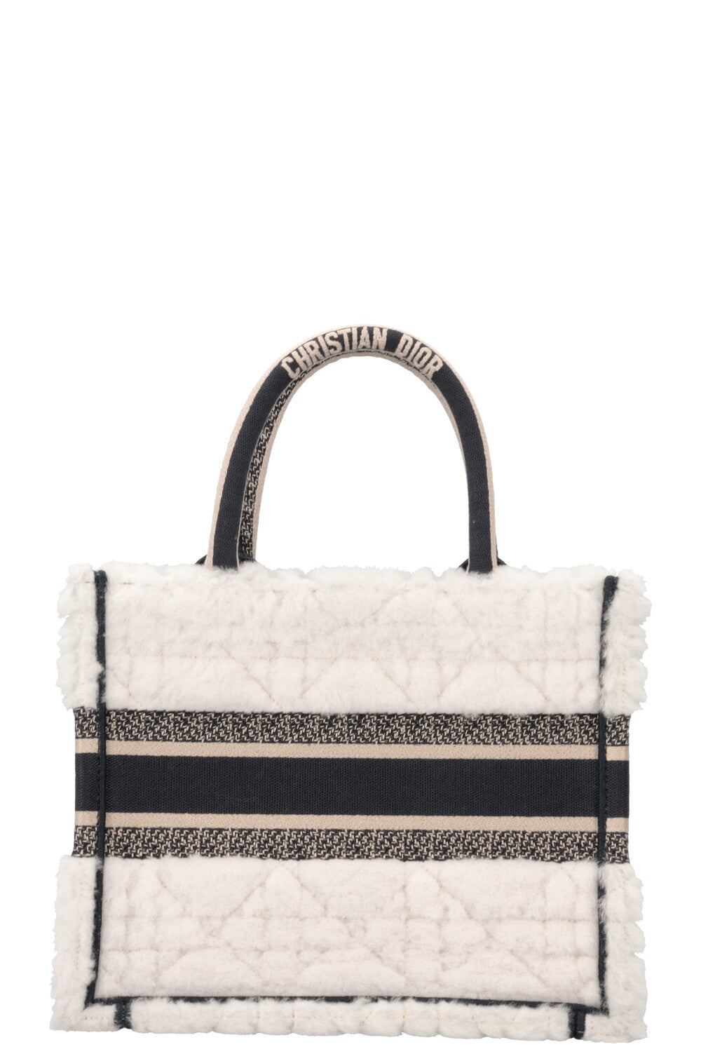Christian Dior Book Tote Shearling Small