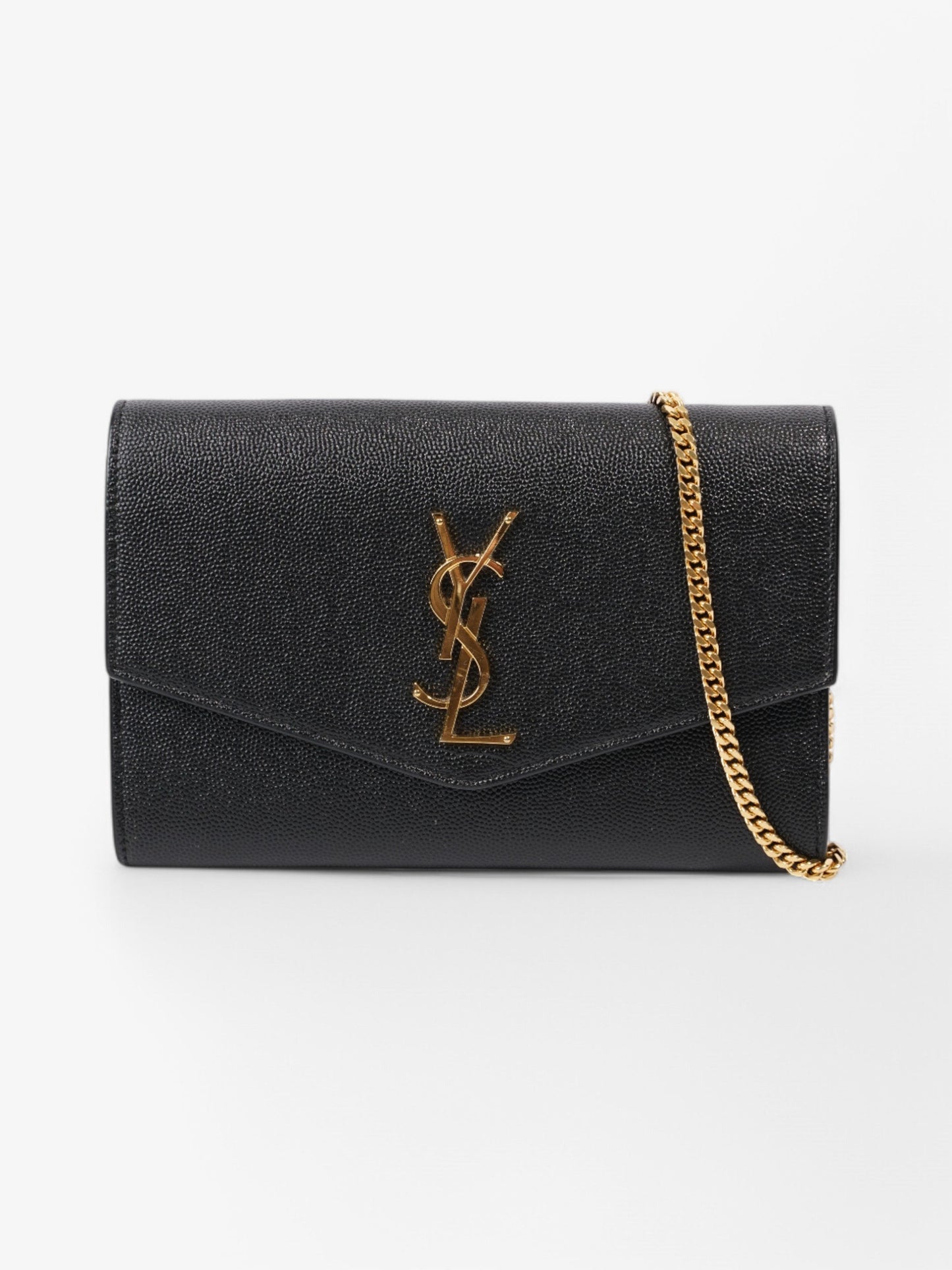 Saint Laurent Uptown Leather Black Crossbody