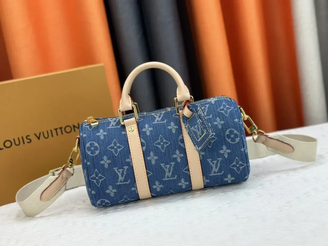 Louis Vuitton Remix Keepall Bandouli猫re Boston Bags