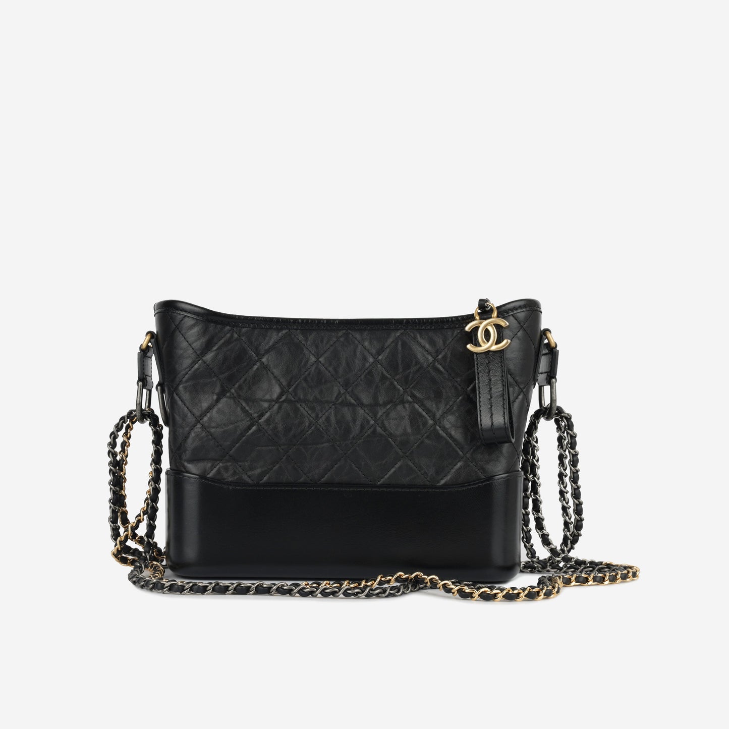 Chanel Gabrielle Calfskin Black Shoulder Bag