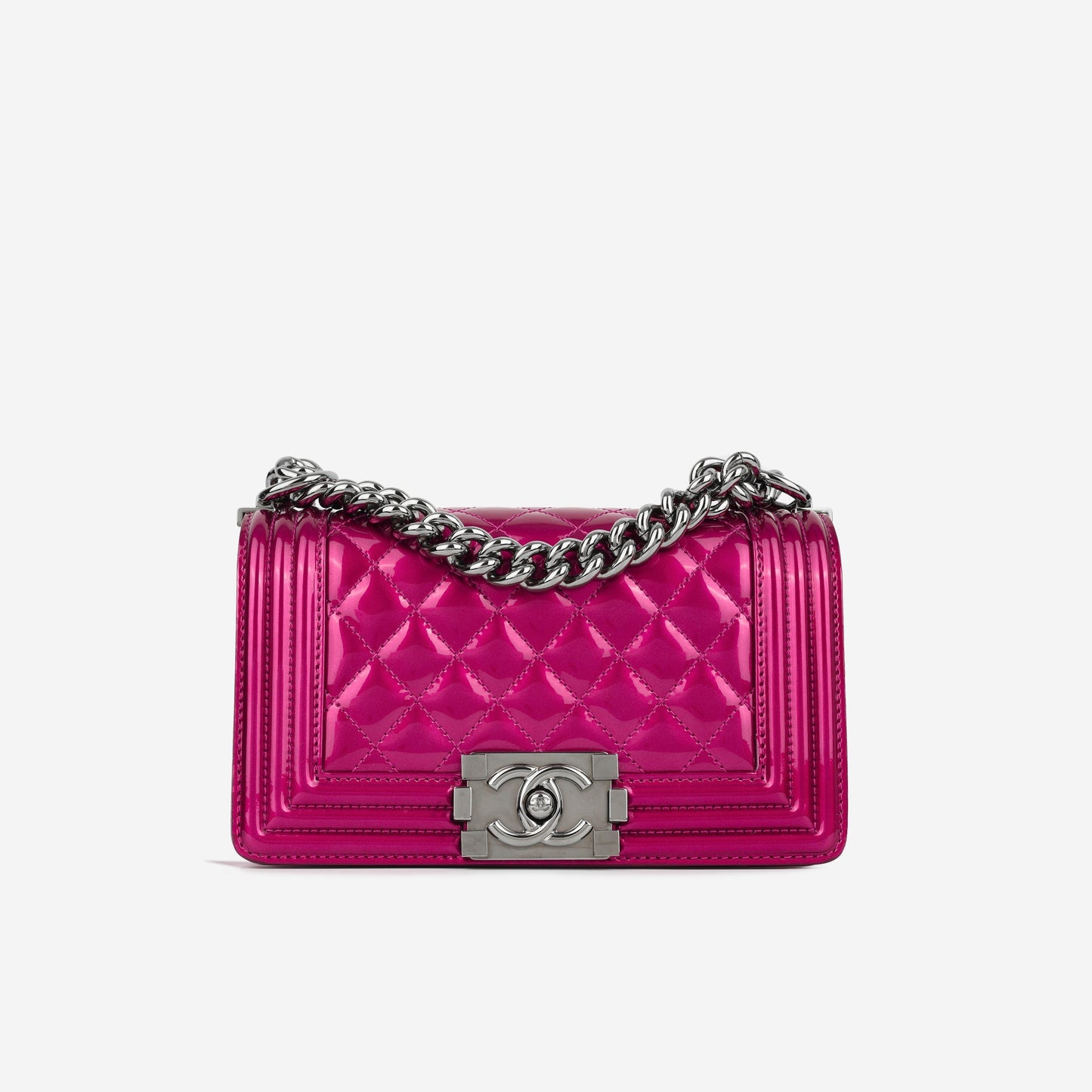Chanel Boy Bag Lambskin Pink Shoulder Bag Lambskin