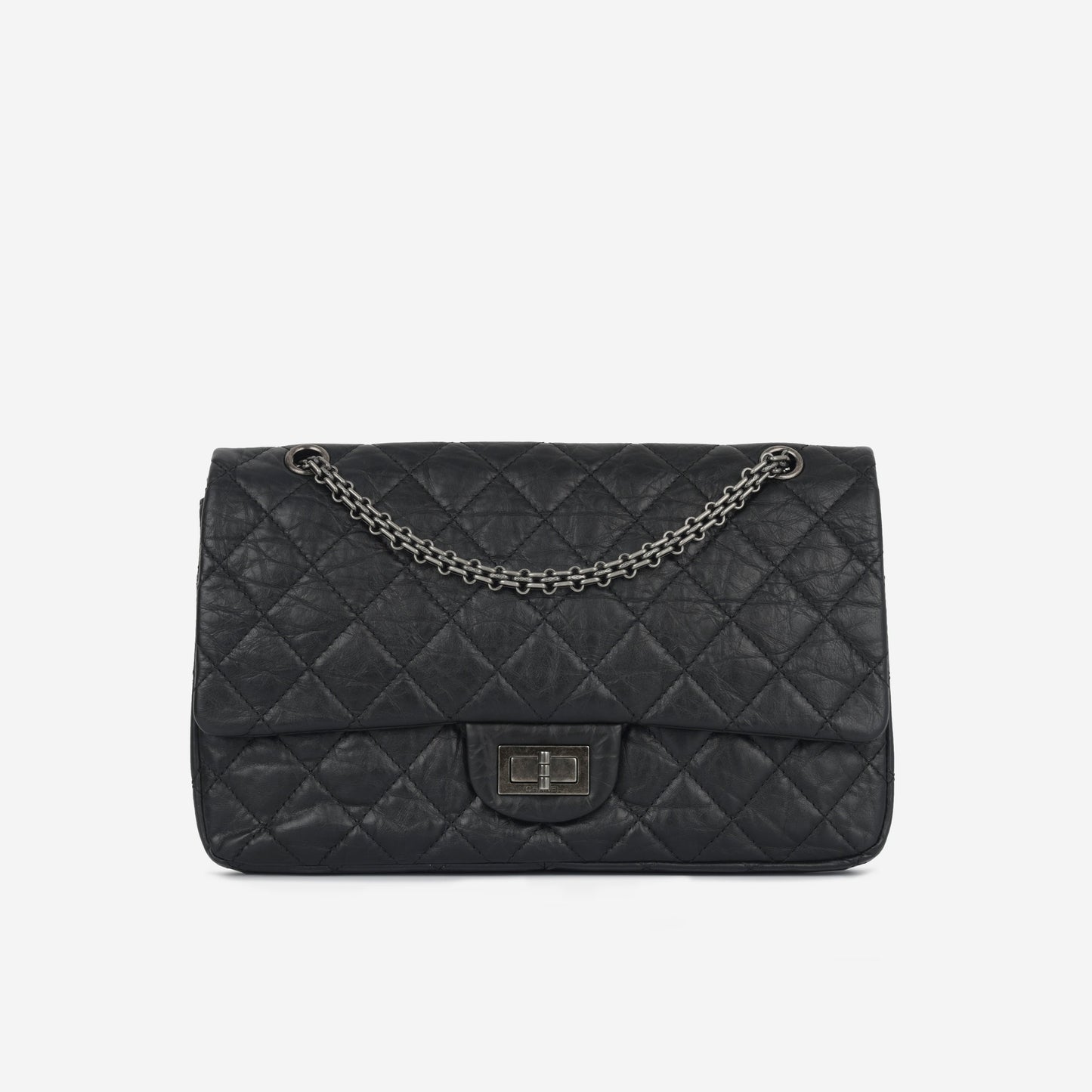 Chanel Classic Flap Lambskin Black Shoulder Bag Style 323