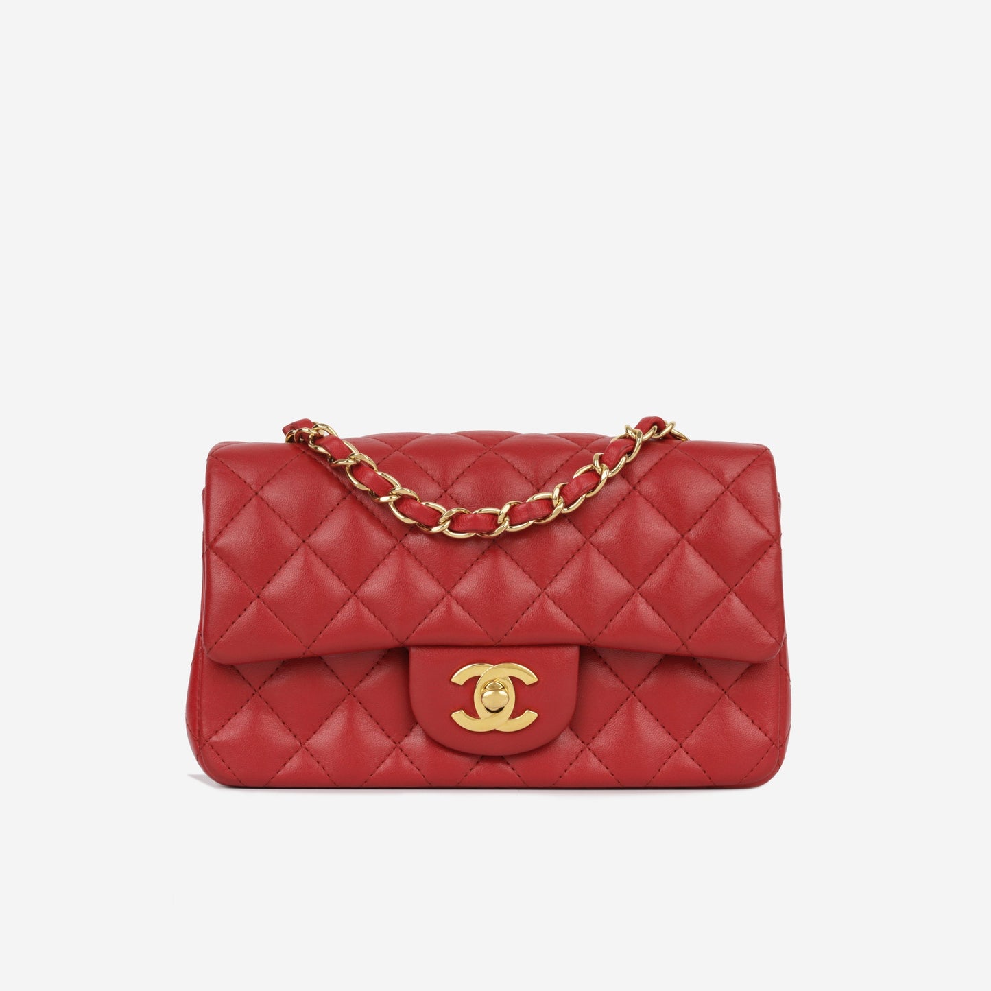 Chanel Classic Flap Lambskin Gold Shoulder Bag Style 41