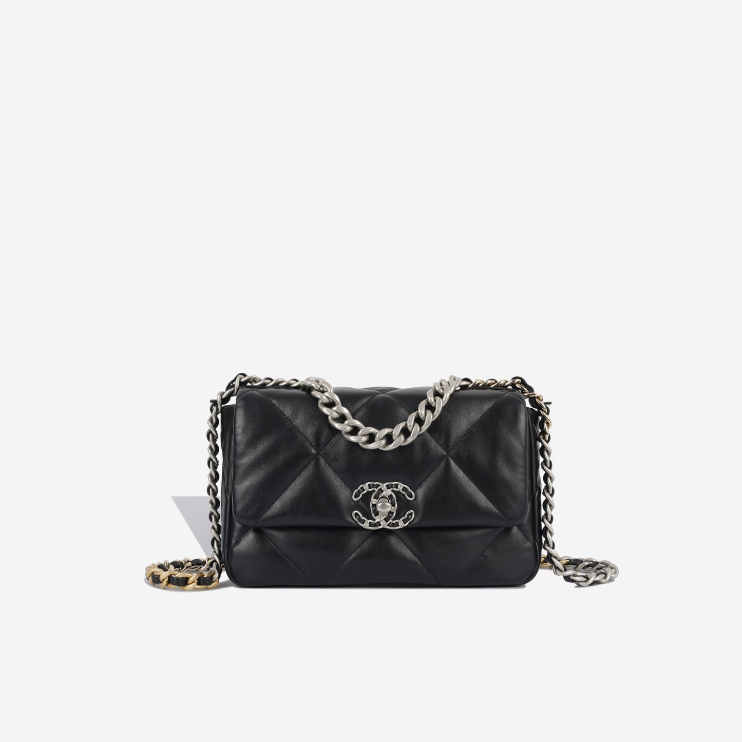 Chanel Chanel 19 Lambskin Black Shoulder Bag Style 17