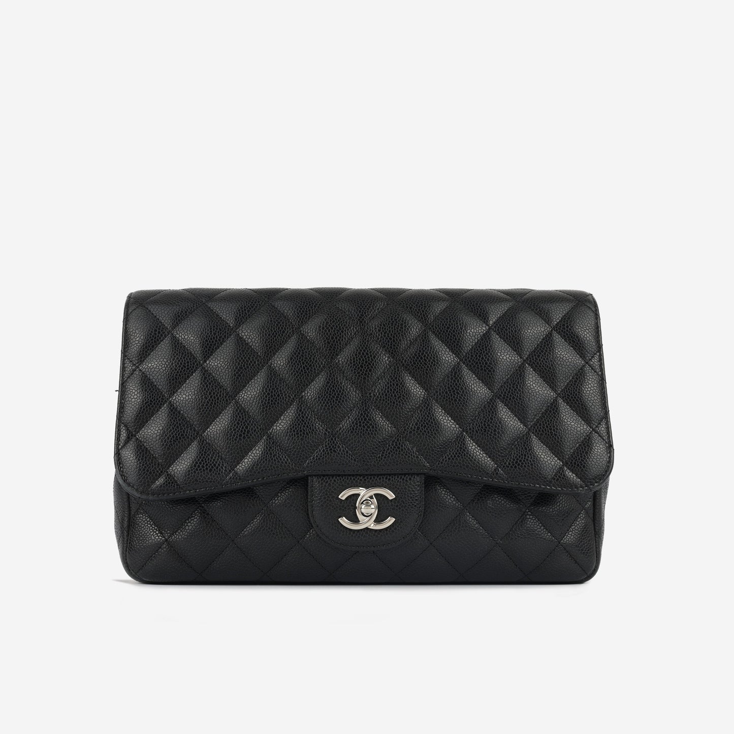 Chanel Classic Flap Caviar Black Shoulder Bag Style 4