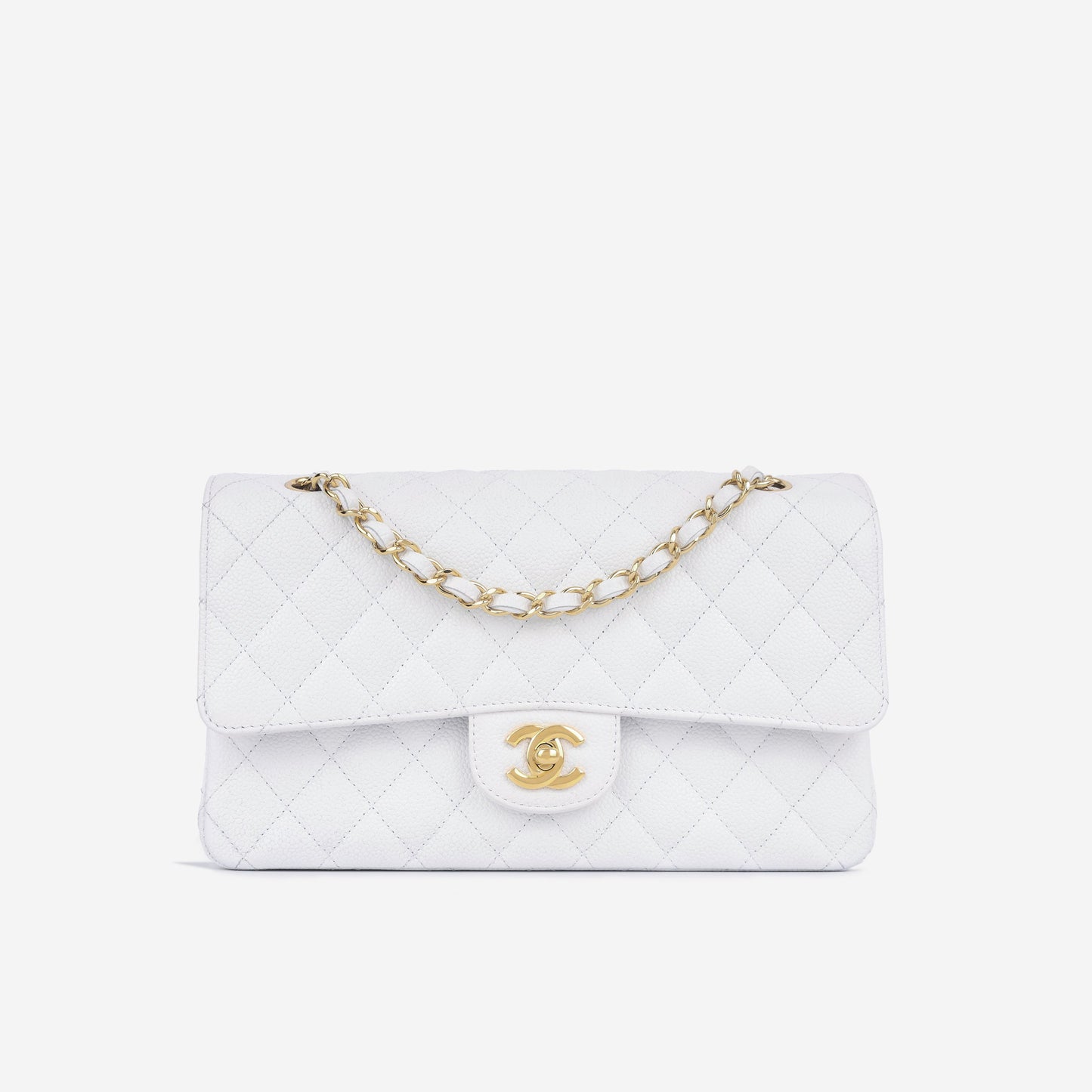 Chanel Classic Flap Caviar Gold Shoulder Bag Style 15