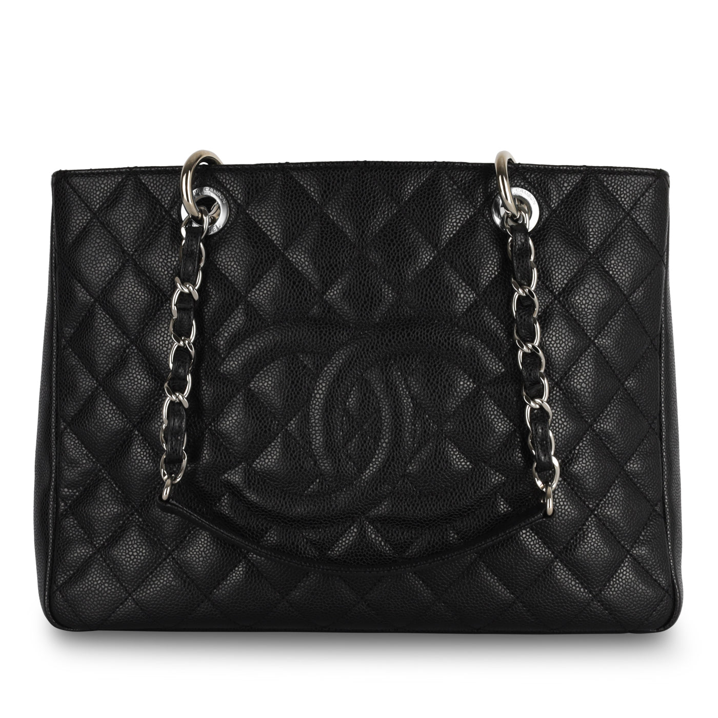 Chanel Shopping Tote Caviar Black Tote Bag Style 13
