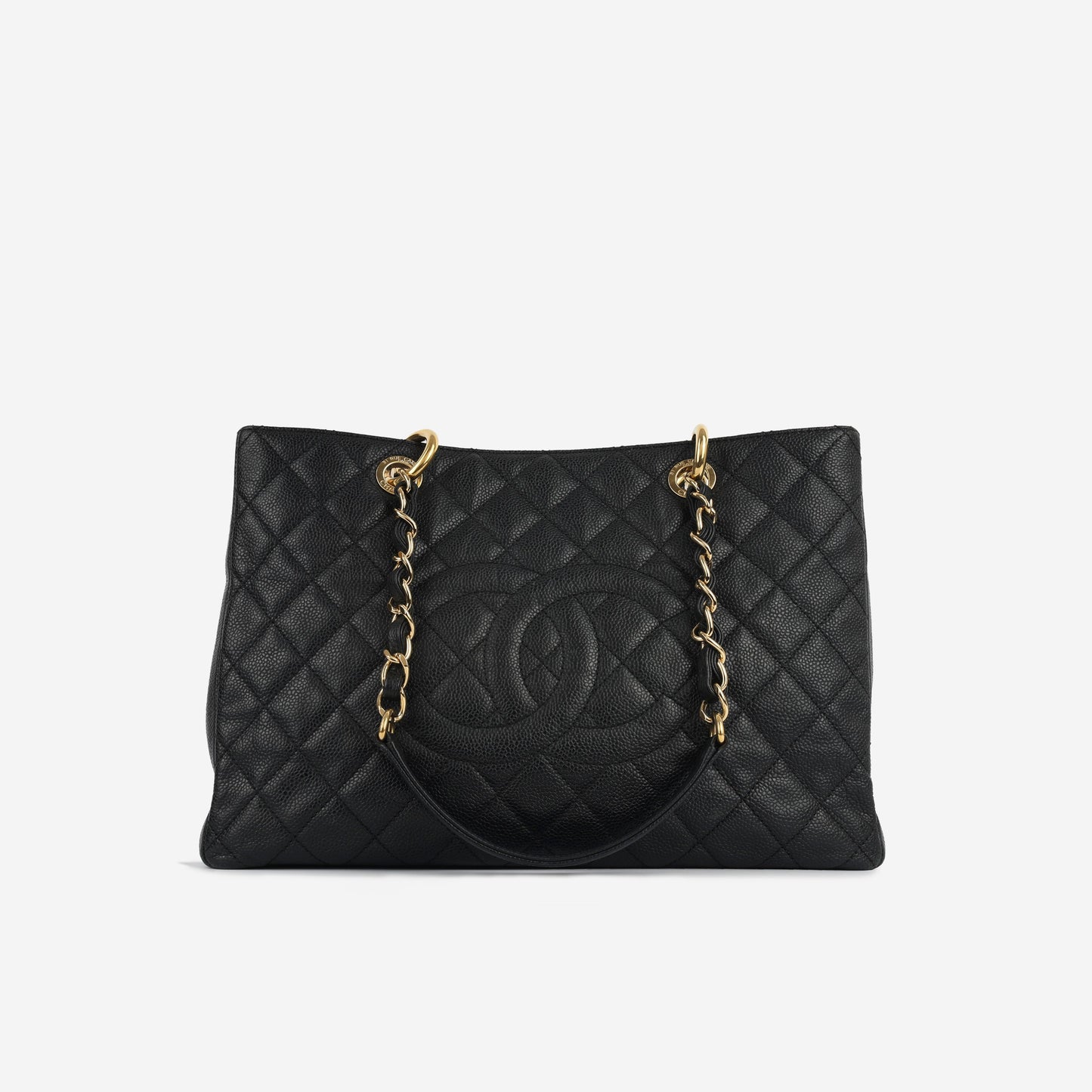 Chanel Shopping Tote Caviar Black Tote Bag Style 6