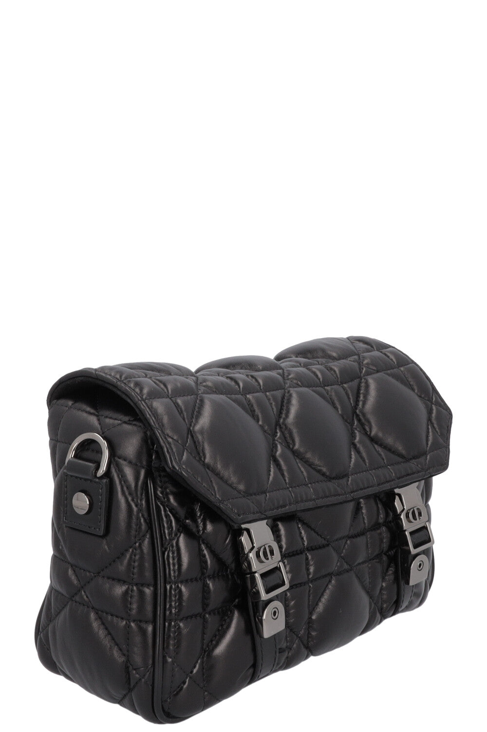 Dior Diorcamp Cannage Bag Black Leather