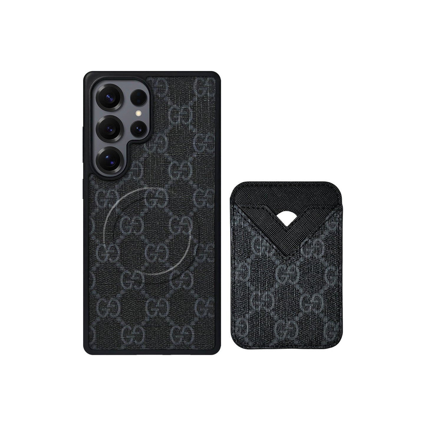 MAGSAFE CARDHOLDER GG BLACK MONOGRAM