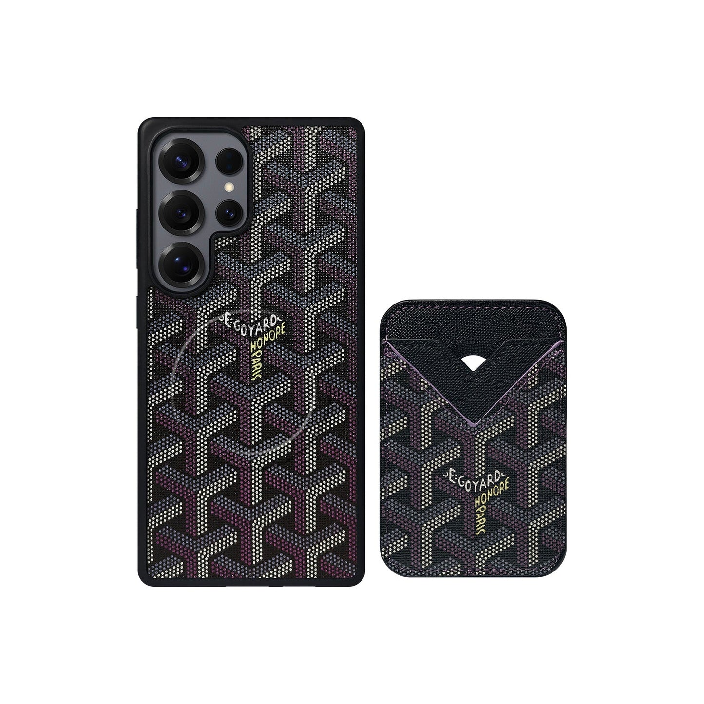 BLACK GYA MAGSAFE CARDHOLDER MONOGRAM