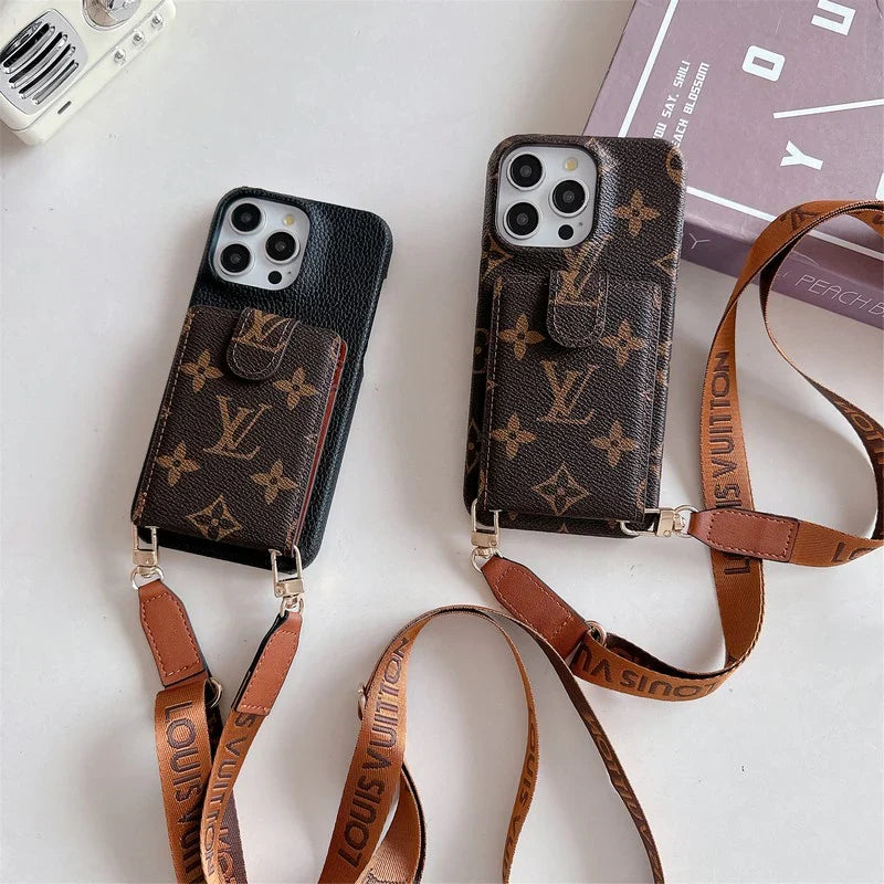 Fashion Cardholder Case Crossbody Strap For Iphone Case / 18 Pro / 18 Pro Max