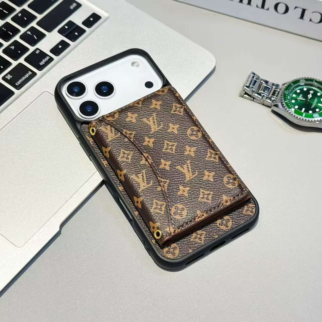 LV Style iPhone 17 Series Phone Case
