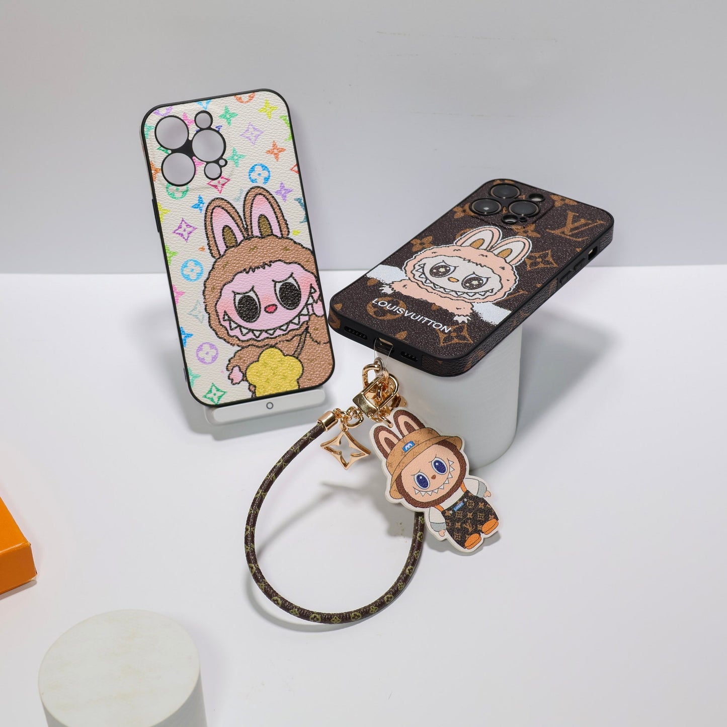 Labubu Big Face LV iPhone Case for 13 16 Pro Max Series