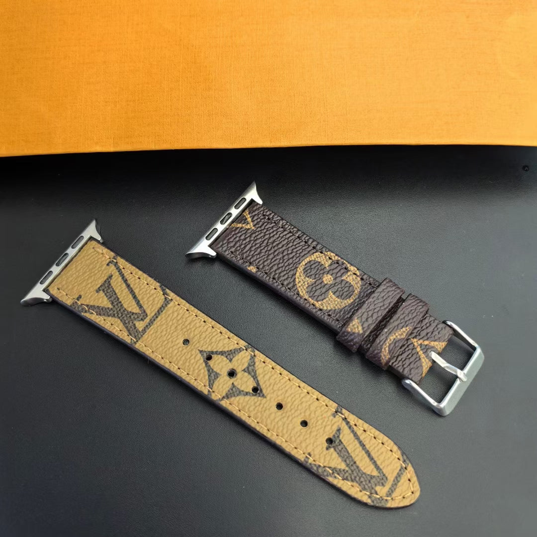 Monogram Leather Louis Vuitton Apple Watch Bands