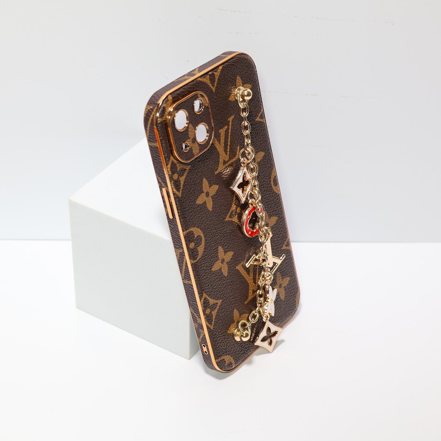 Ornament LV Hand Strap Phone Case