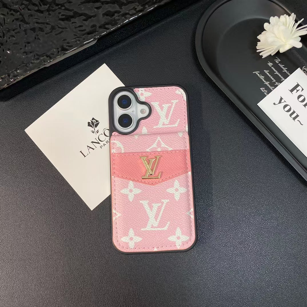Louis Vuitton iPhone Case 16/16 Plus Folding Wallet Card Slot