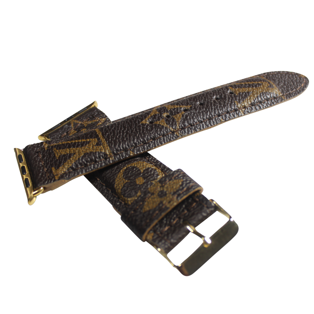 Louis Vuitton Apple Watch Band Brown Upcycled