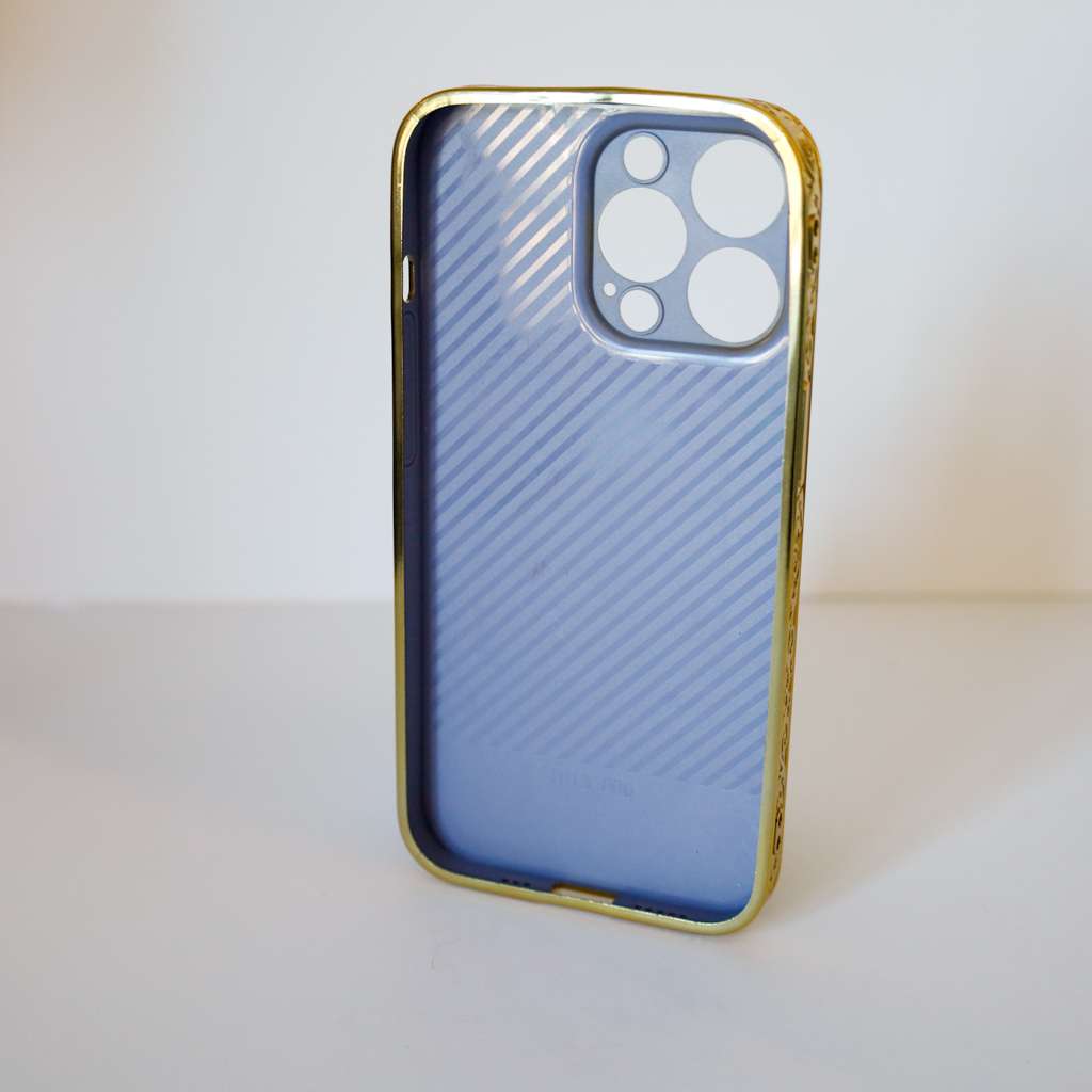 iPhone Glitter Case Leather Gold Letters 11 12 13 14 Pro Max