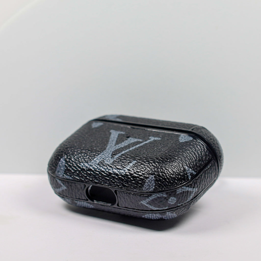 Designer AirPods 23Pro Cases Black LV Monogram