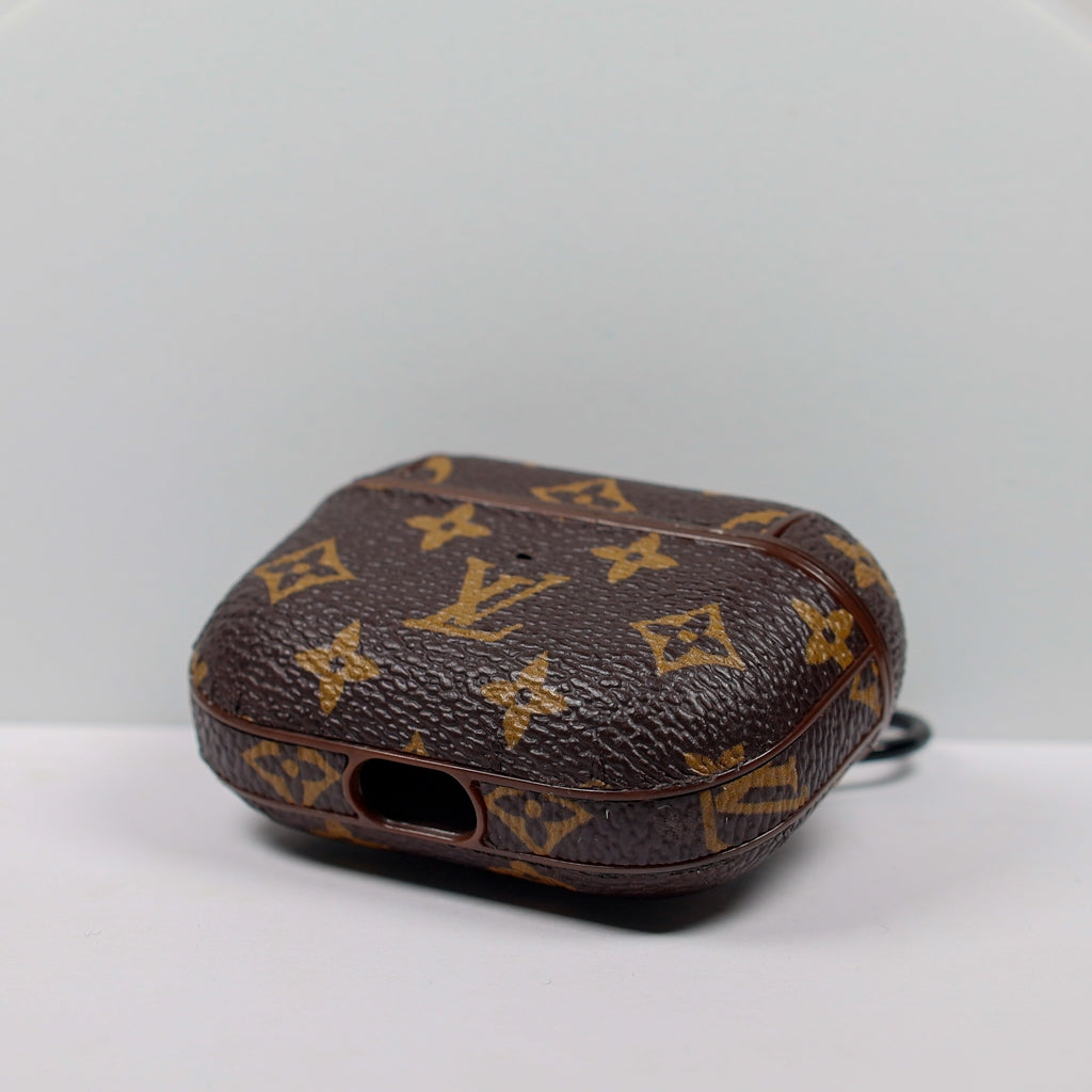 Designer AirPods 23Pro Case Brown Small Mono