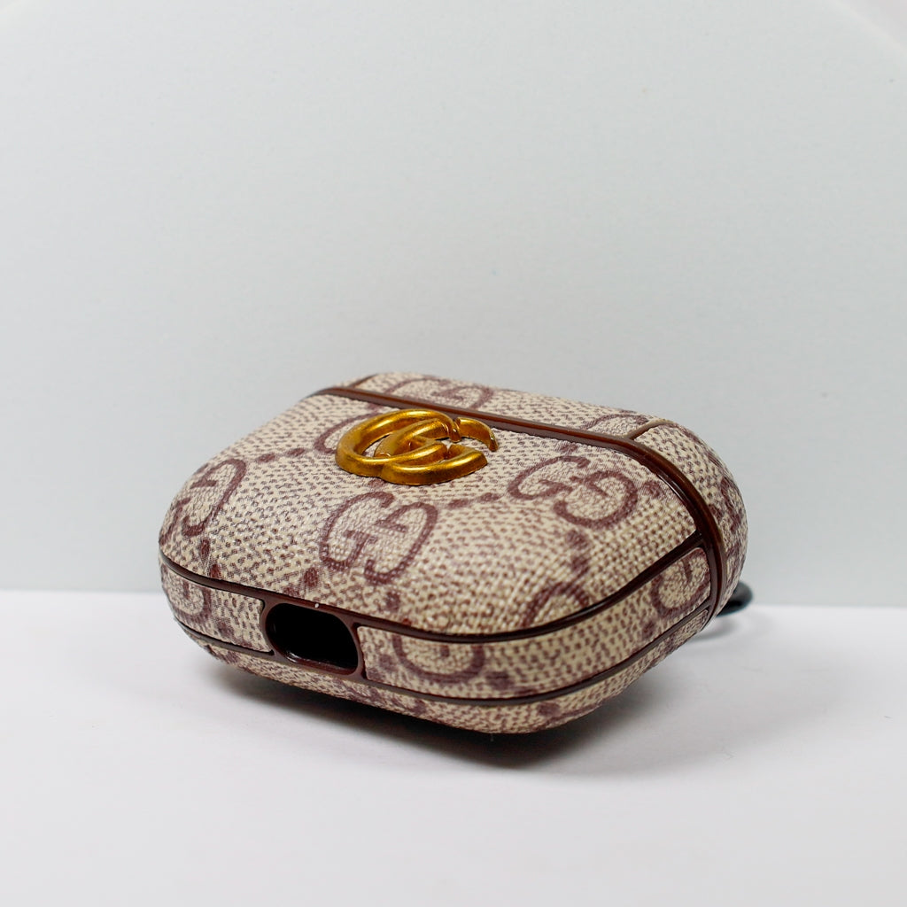 Designer AirPods 23Pro Case Beige GG