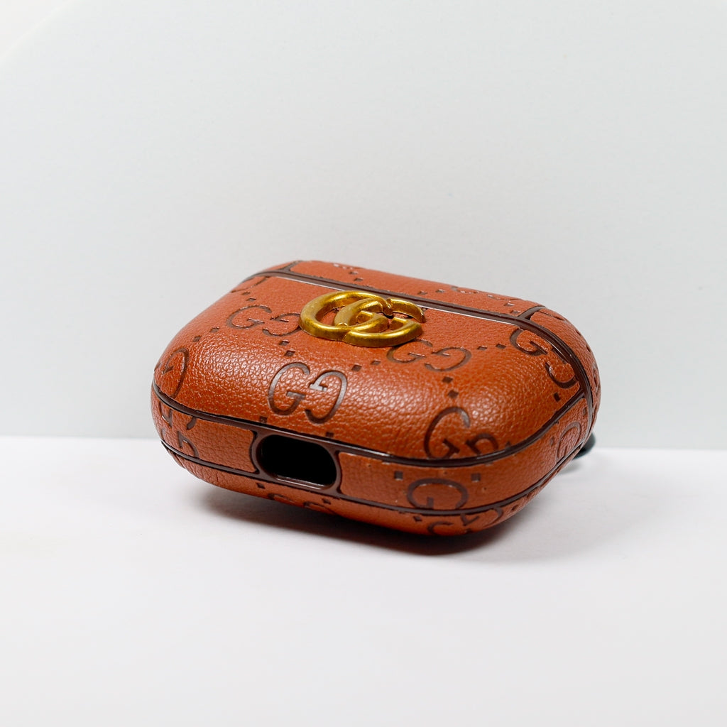 Designer AirPods 23Pro Case GG Brown