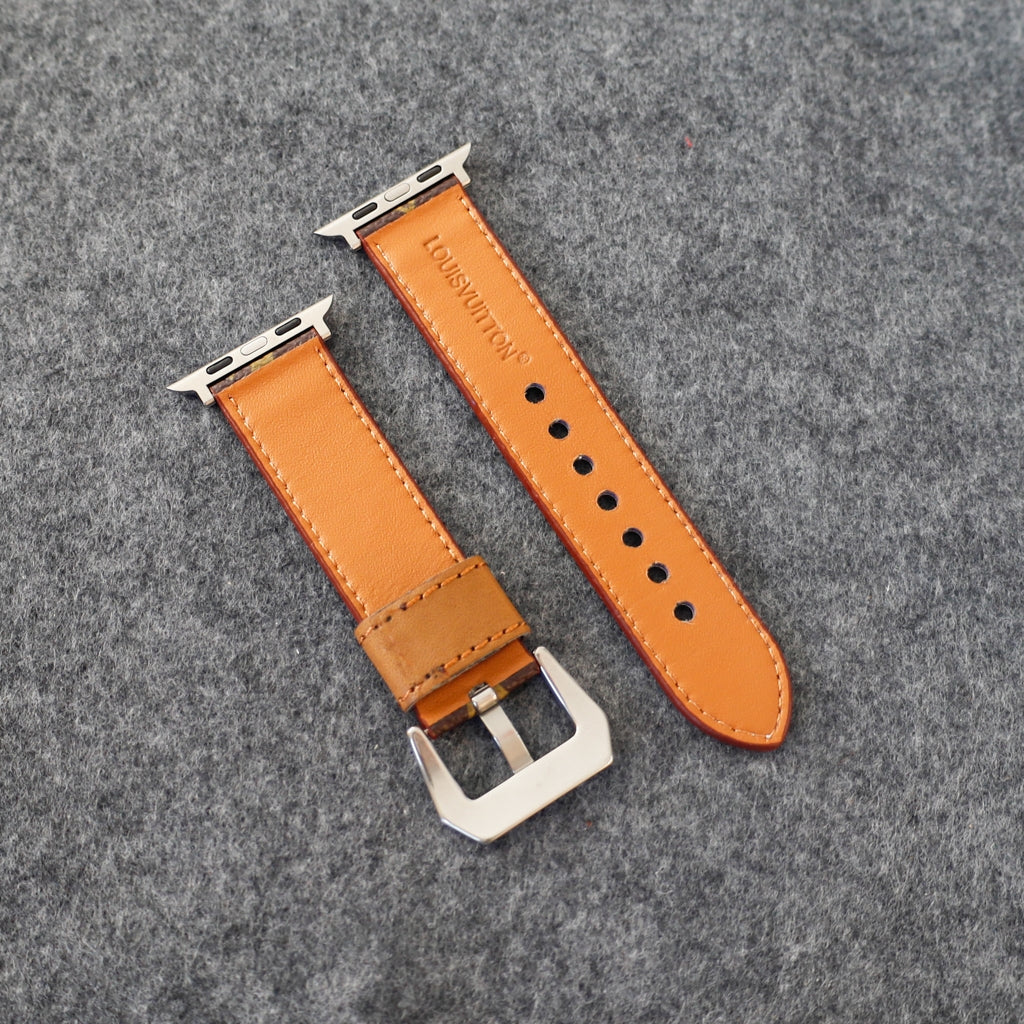 LV Apple Watch Band Brown Small Monogram
