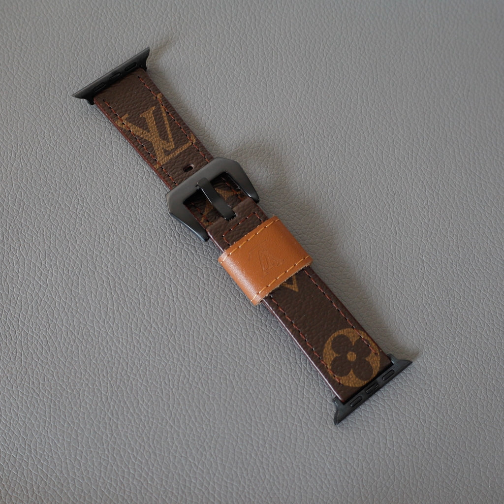 LV Brown Monogram Watch Band for Apple Watch