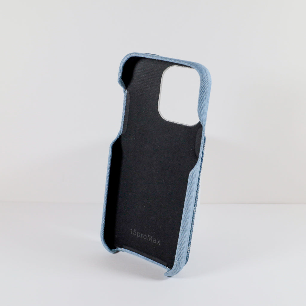 LV Phone Case 14 Pro Max Light Fabric Denim