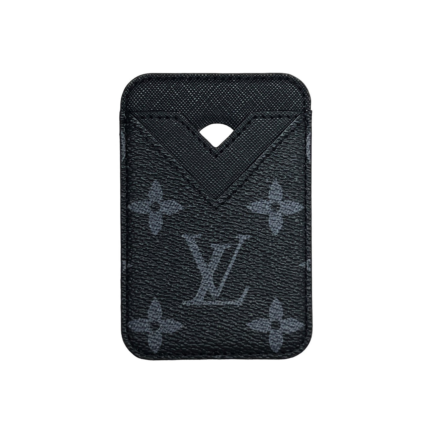 LV BLACK MAGSAFE CARDHOLDER