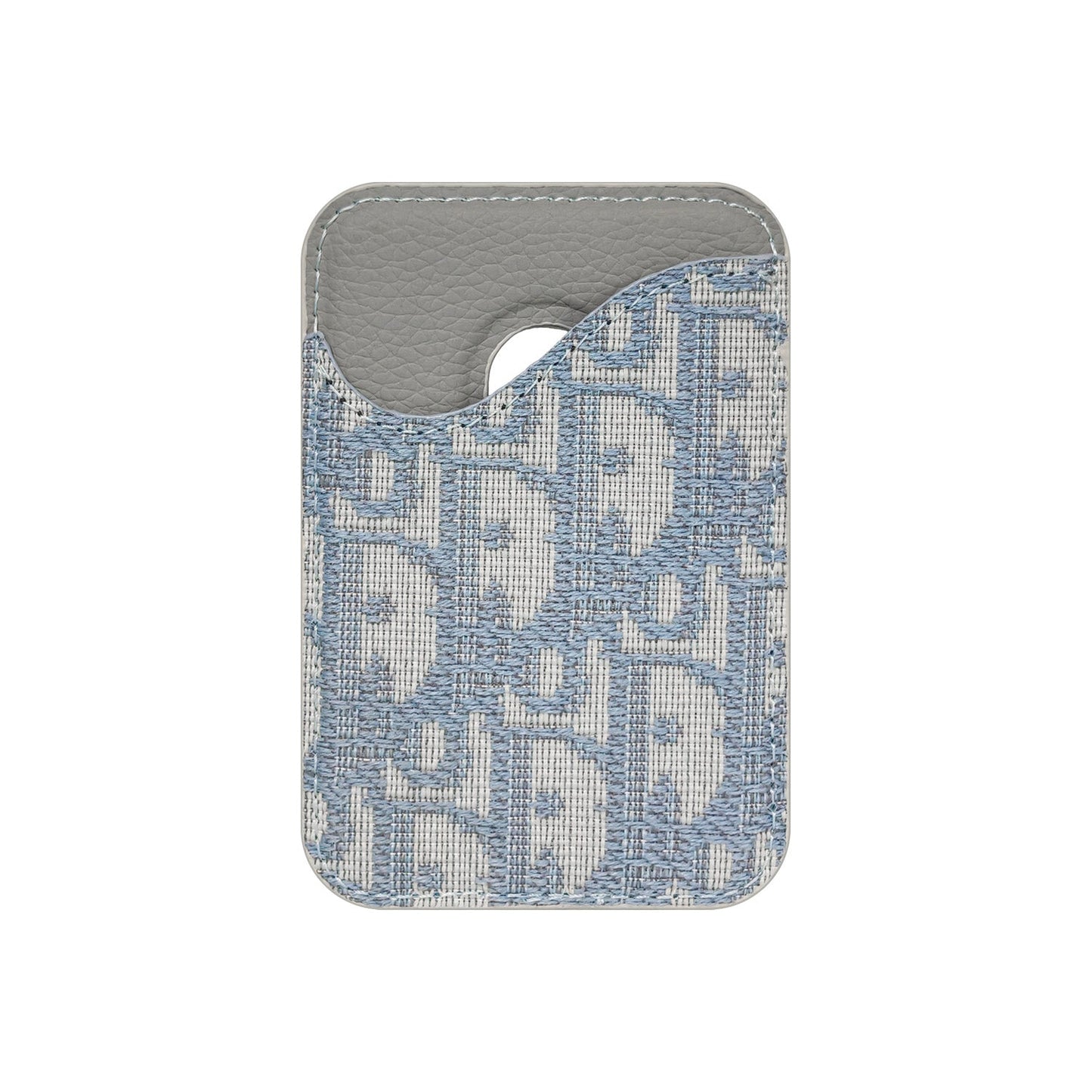 DD LIGHT BLUE MONOGRAM MAGSAFE CARDHOLDER