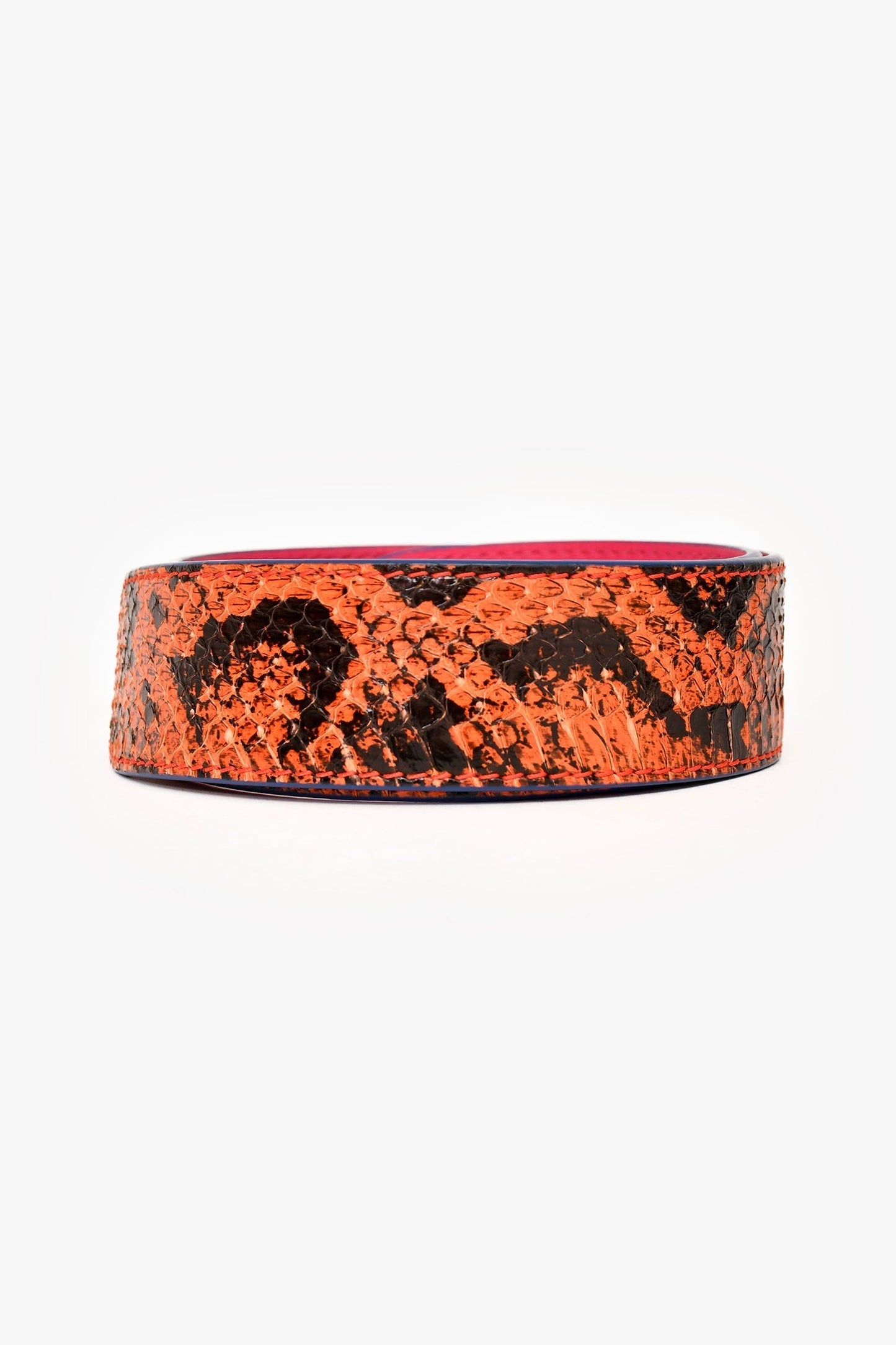 Fendi Pink/Orange Python/Leather Bag Strap