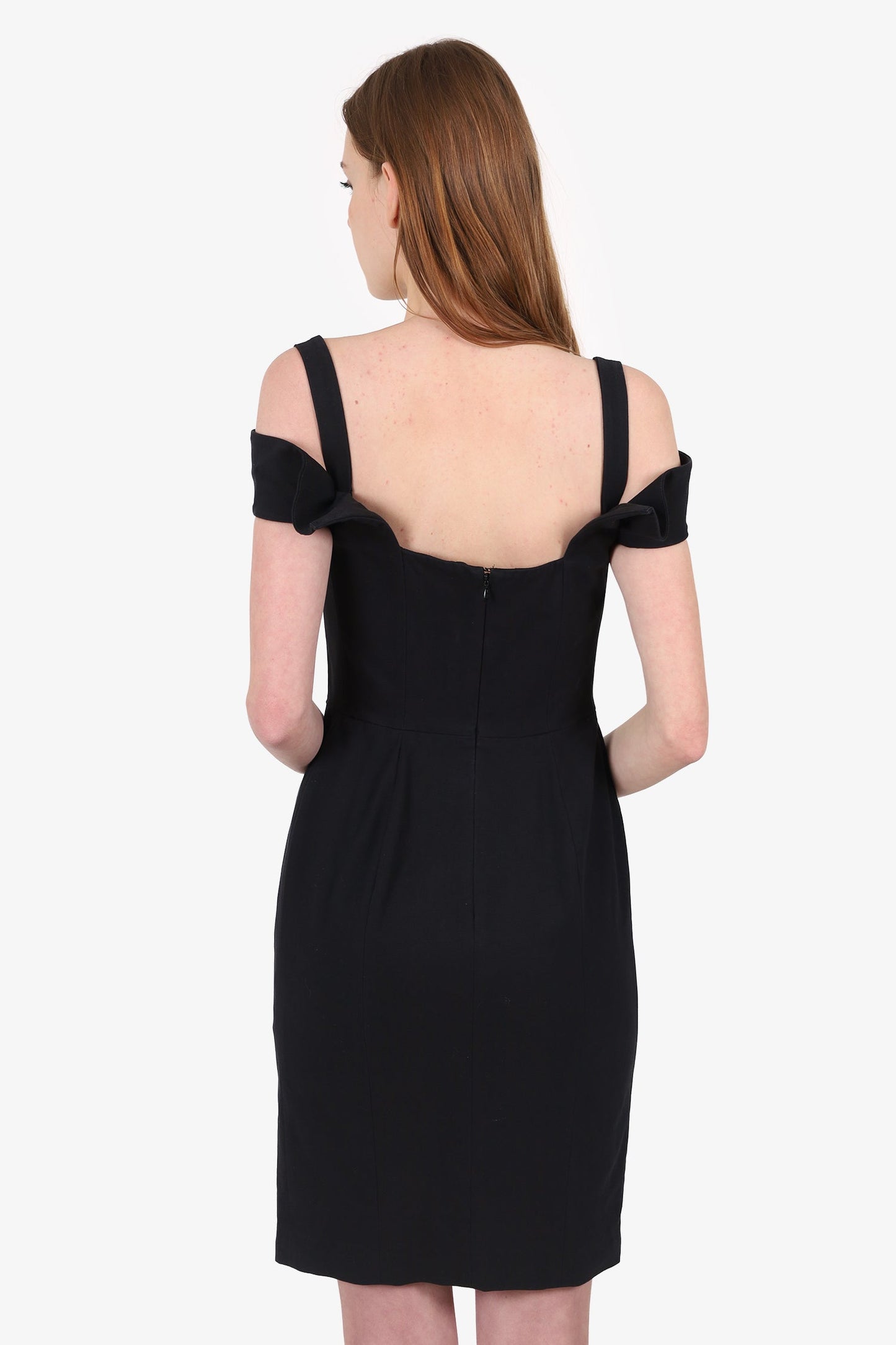 Fendi Black Knee Length Dress Size 40