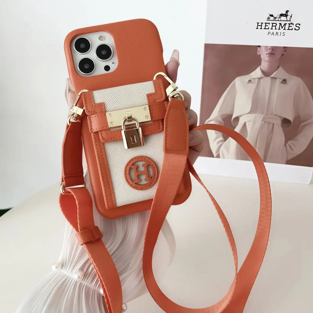 H iPhone Case with cardholder