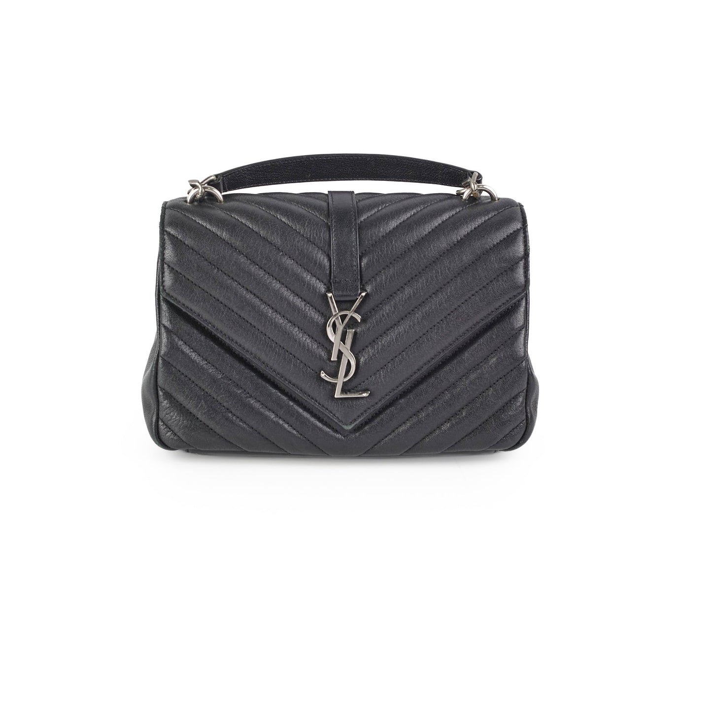 Saint Laurent College Black Shoulder Bag