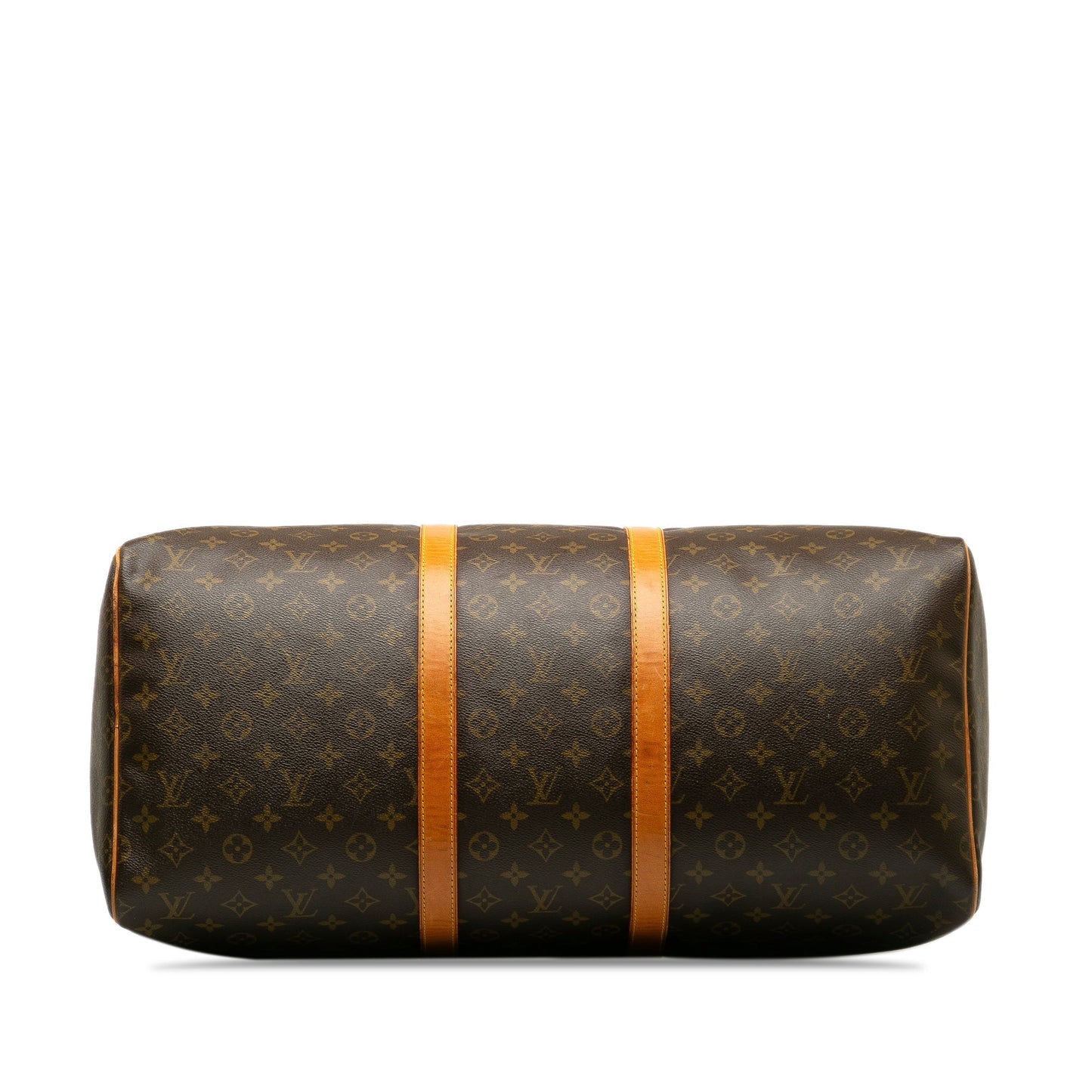 Brown Louis Vuitton Monogram Keepall 55 Travel Bag