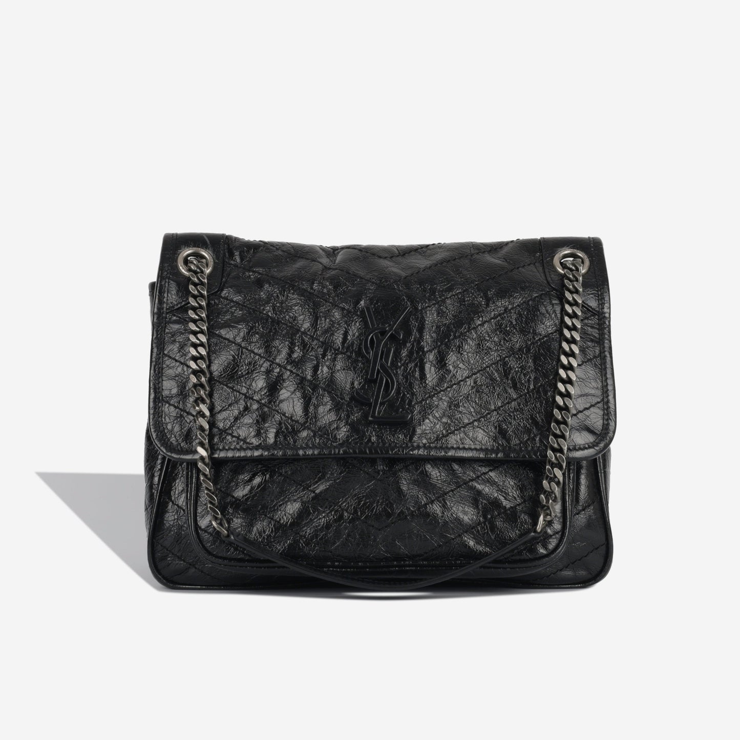 Saint Laurent Niki Calfskin Black Shoulder Bag Calfskin