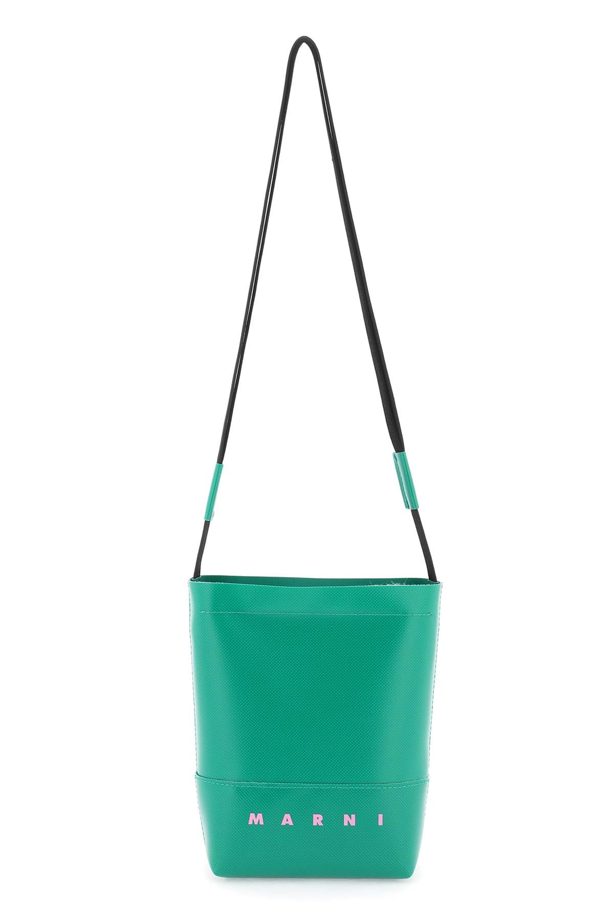 Marni Coated Canvas Crossbody Bag Men