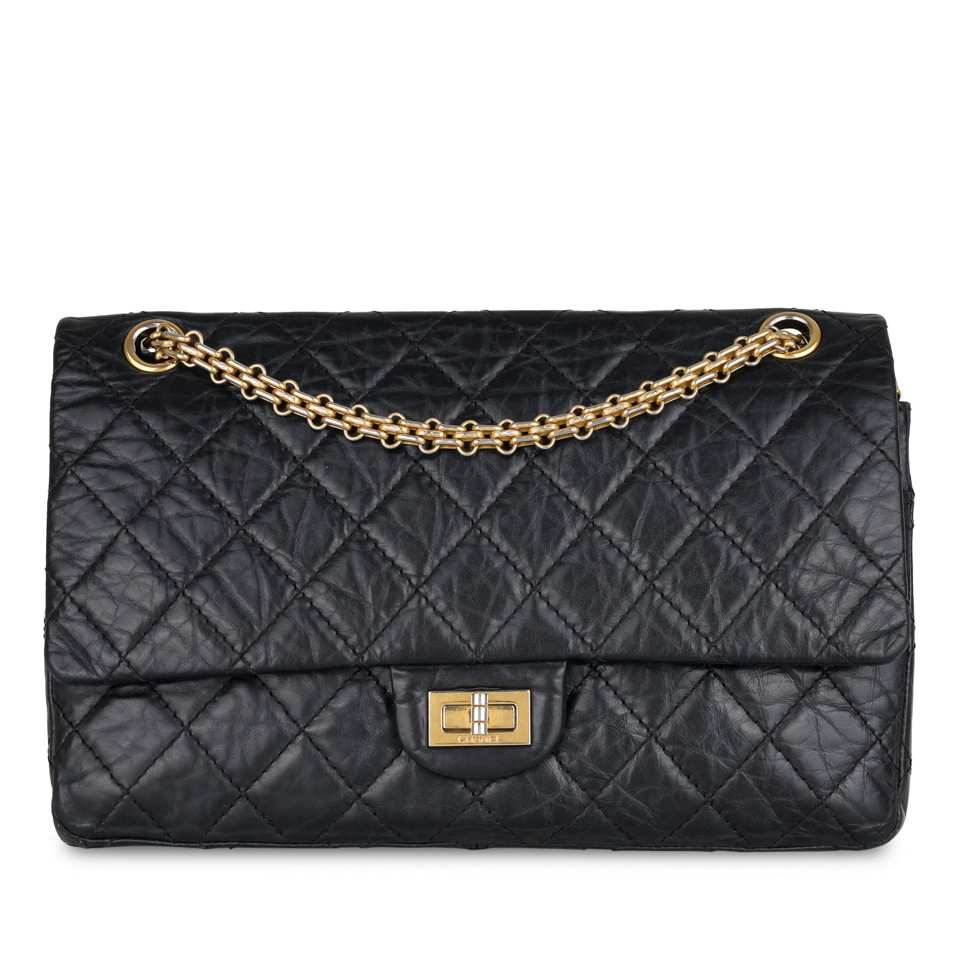 Chanel Classic Flap Calfskin Black Shoulder Bag Style 3