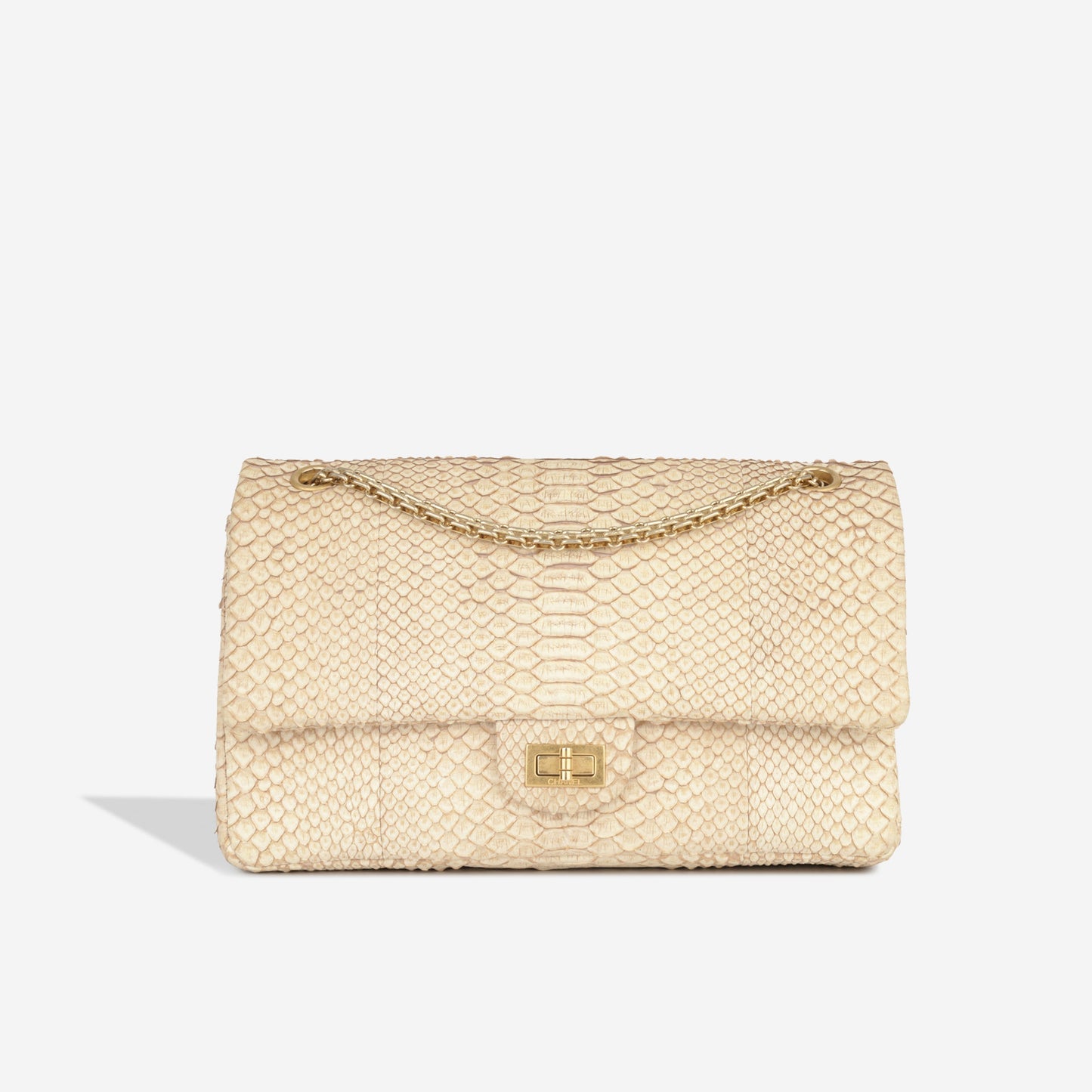 Chanel Classic Flap Leather Gold Shoulder Bag Leather