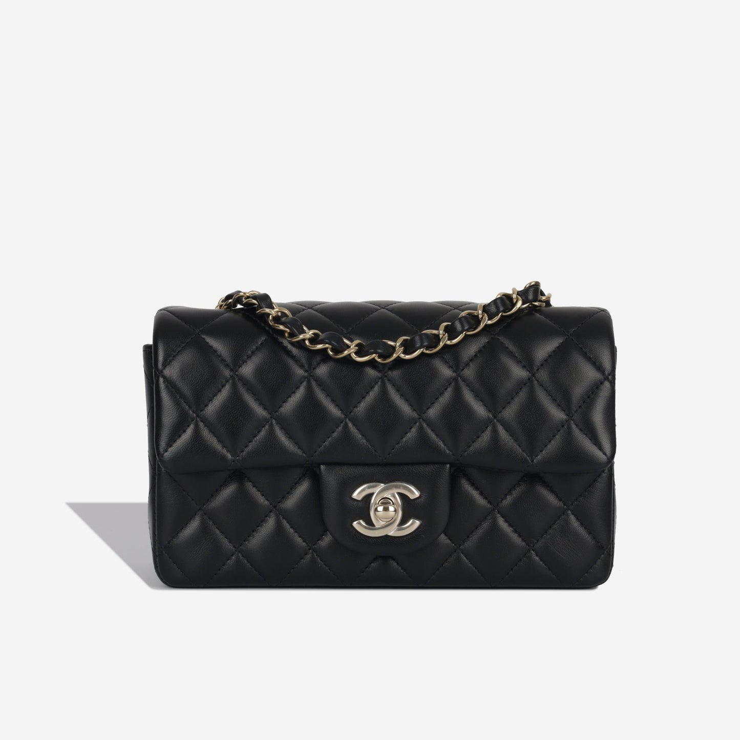 Chanel Classic Flap Lambskin Black Shoulder Bag Style 159