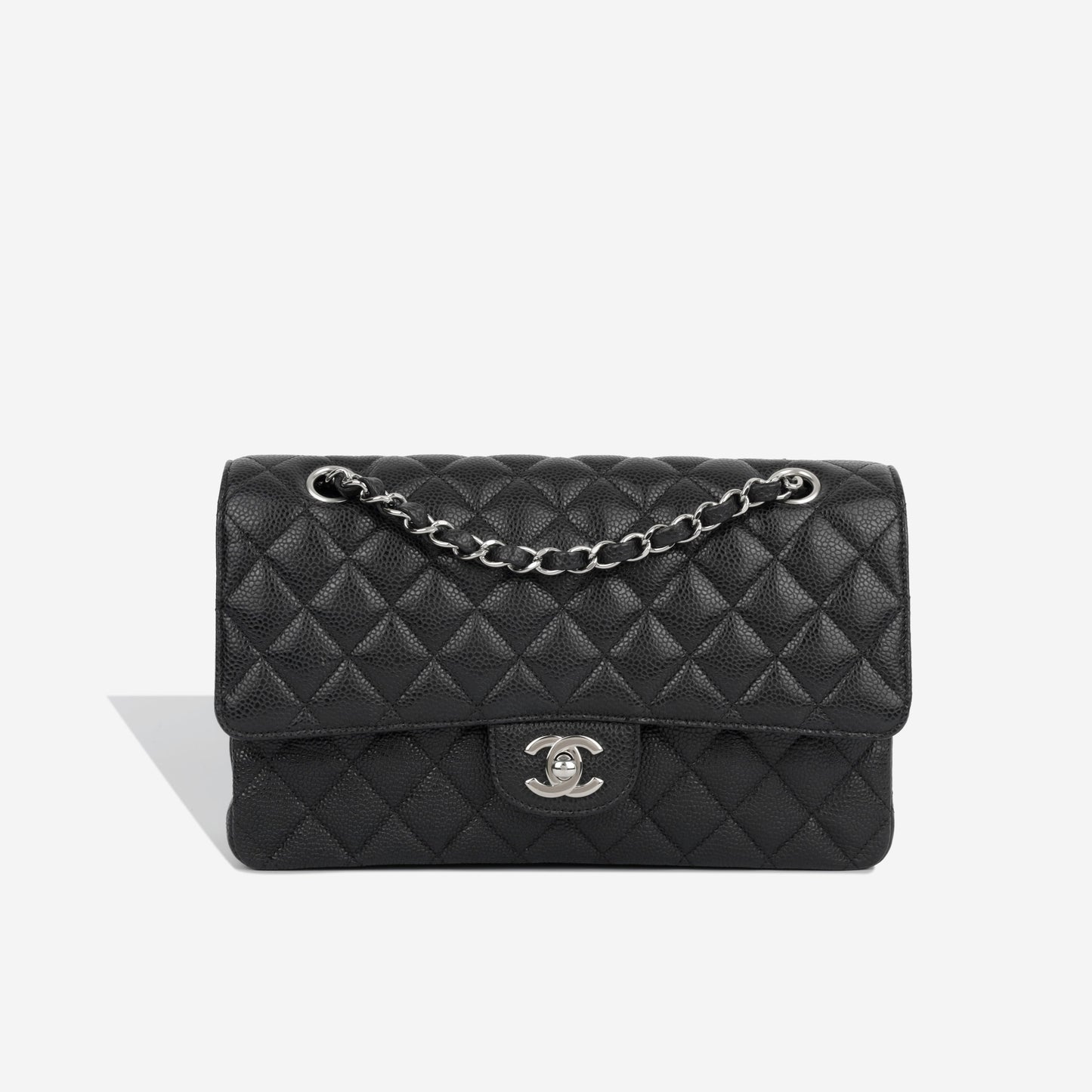 Chanel Classic Flap Caviar Black Shoulder Bag Style 75