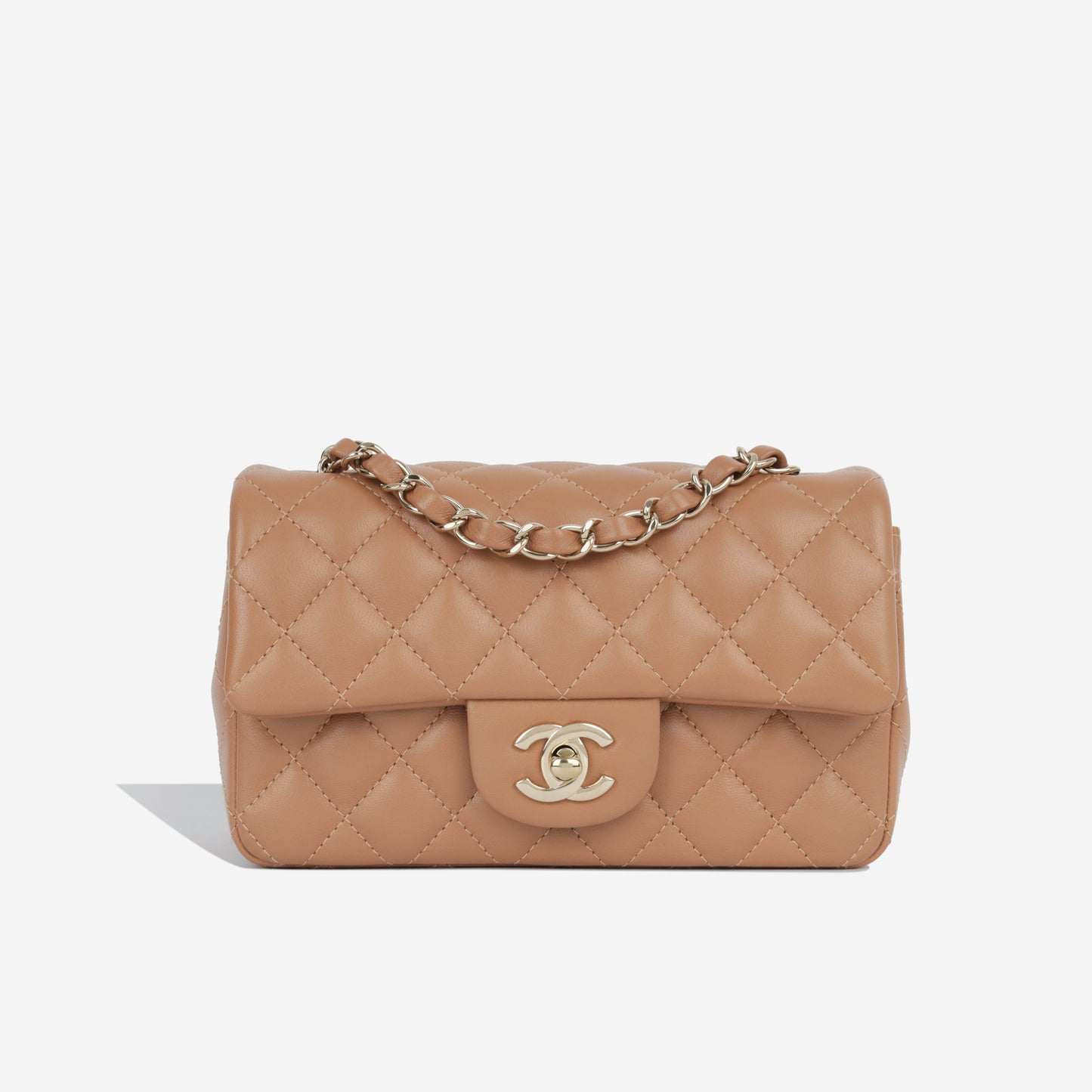 Chanel Classic Flap Lambskin Gold Shoulder Bag Style 52
