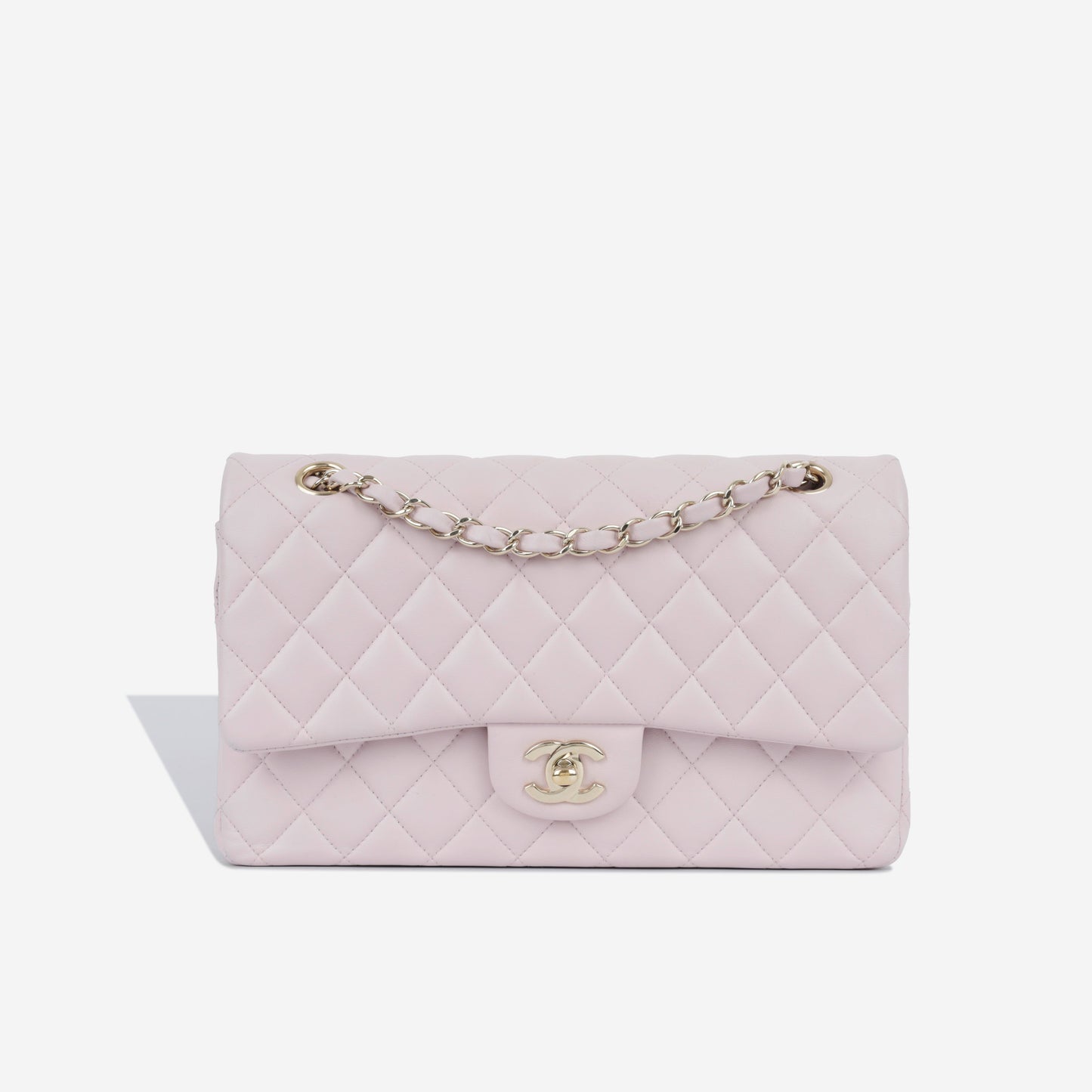 Chanel Classic Flap Lambskin Gold Shoulder Bag Style 26