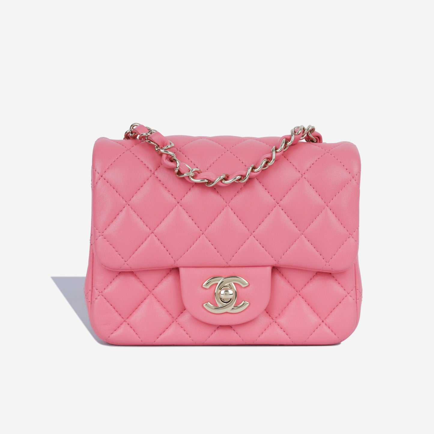 Chanel Classic Flap Lambskin Black Shoulder Bag Style 214
