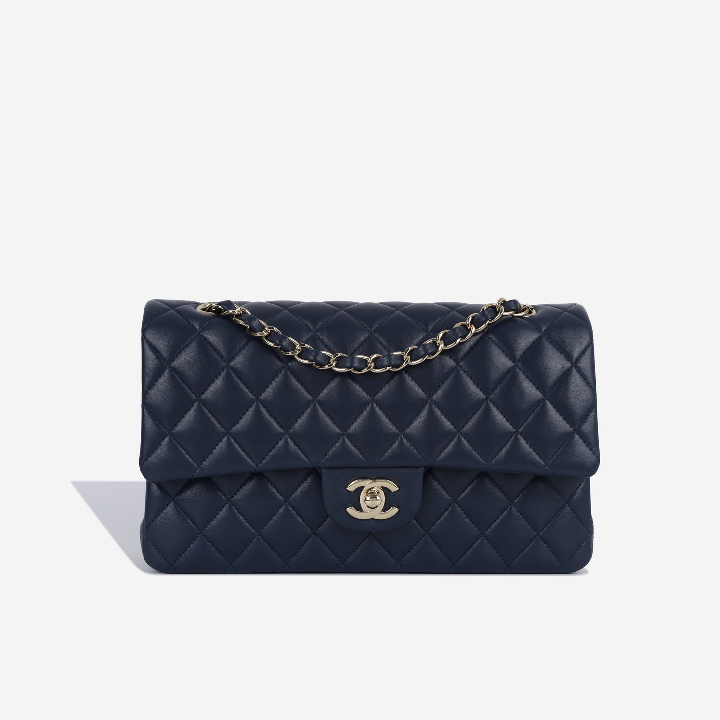 Chanel Classic Flap Lambskin Black Shoulder Bag Style 102