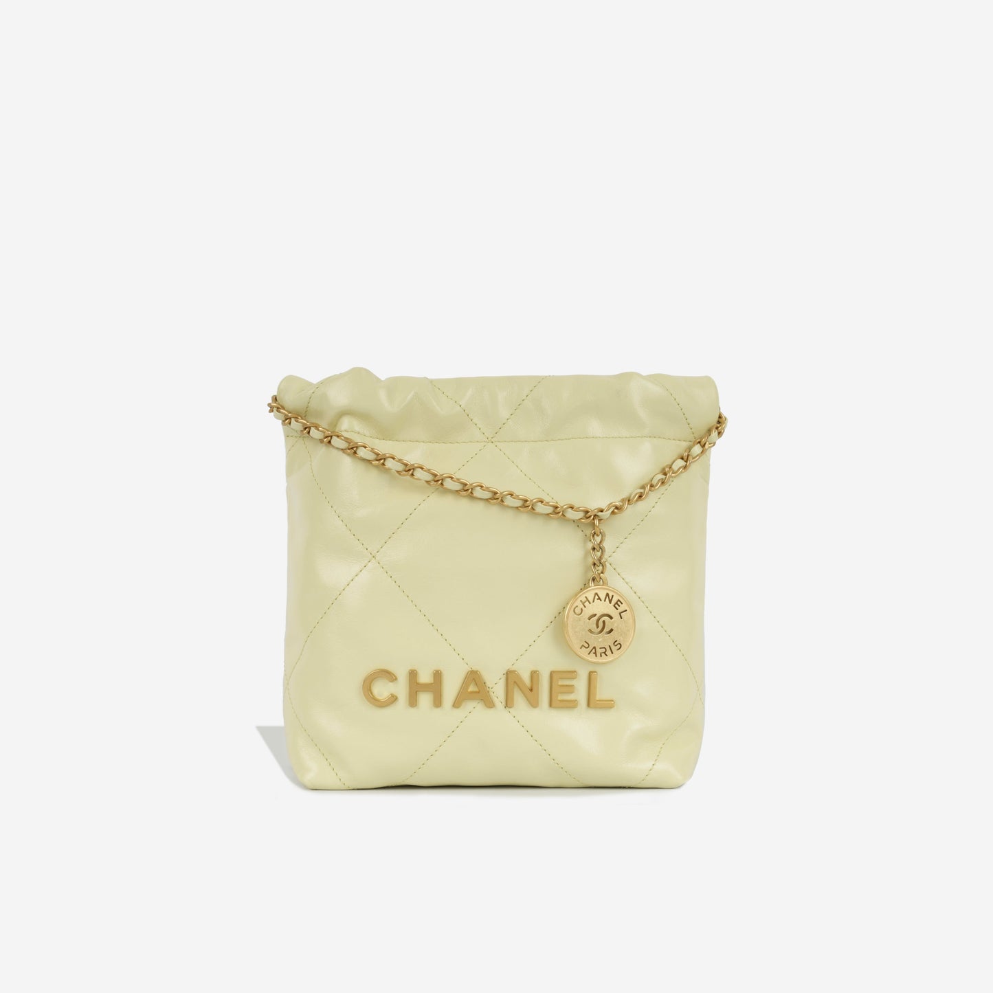 Chanel Chanel 22 Calfskin Gold Shoulder Bag Calfskin